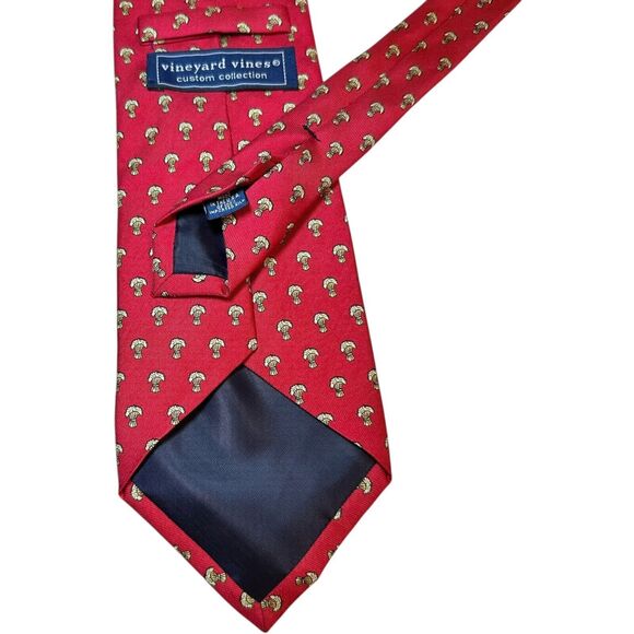 Vineyard Vines Custom Collection Nectktie Tie Wheatland Tube Co. Red Made in USA - Picture 4 of 5